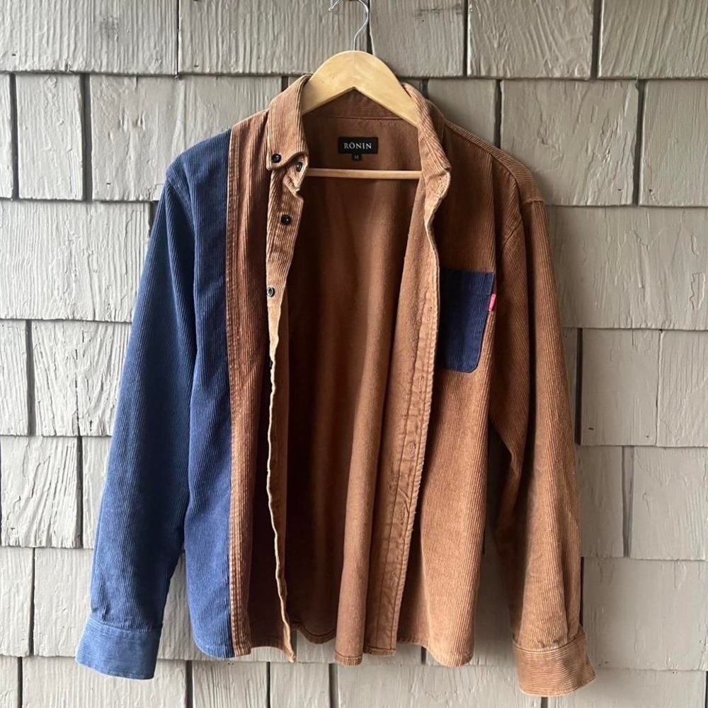 Ronin Division Corduroy Shirt - Sapphire/Bronze (M)